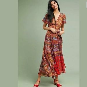 Anthropologie Akemi + Kin Murol Maxi Wrap Dress